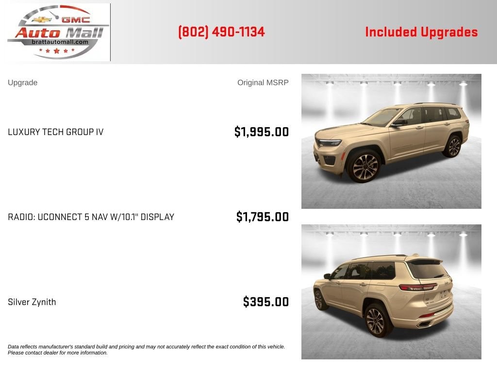 Used 2021 Jeep Grand Cherokee L Overland SUV