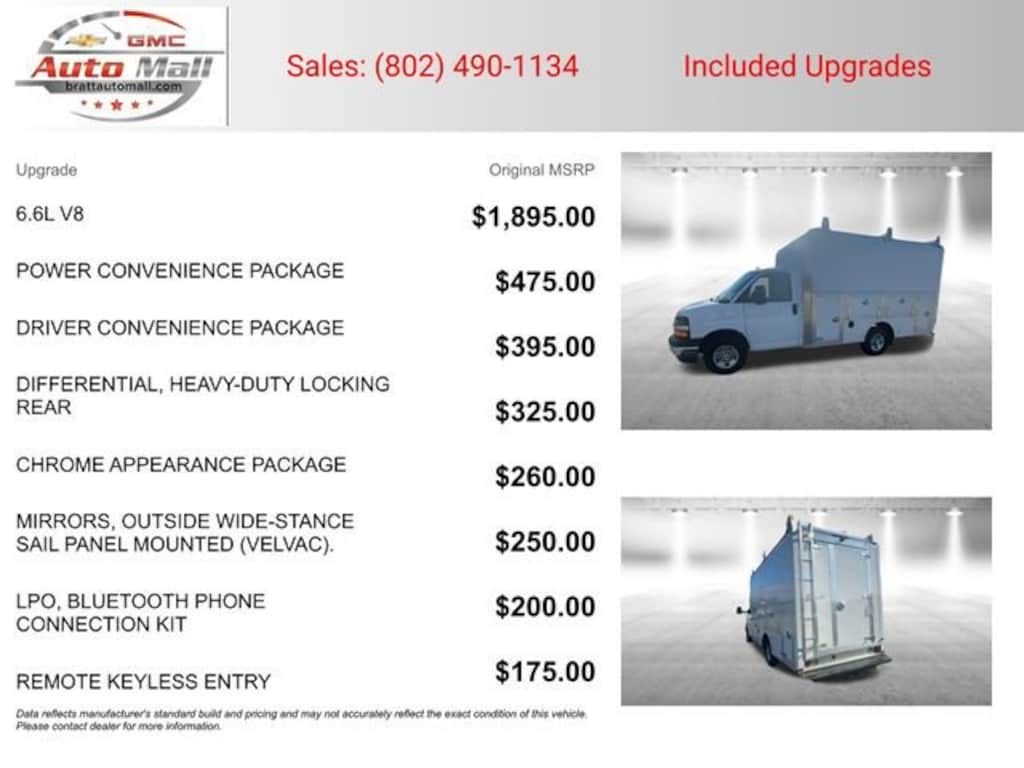 New 2025 Chevrolet Express Cutaway 3500 1WT Cutaway Van