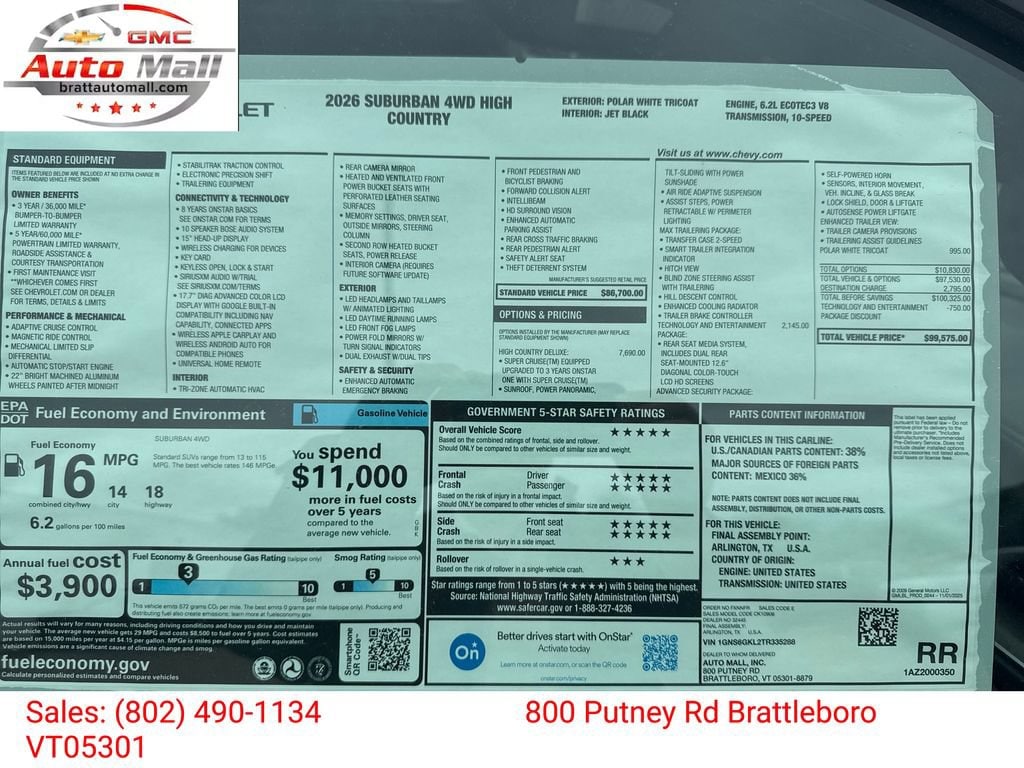 2026 Chevrolet Suburban High Country - Photo 29