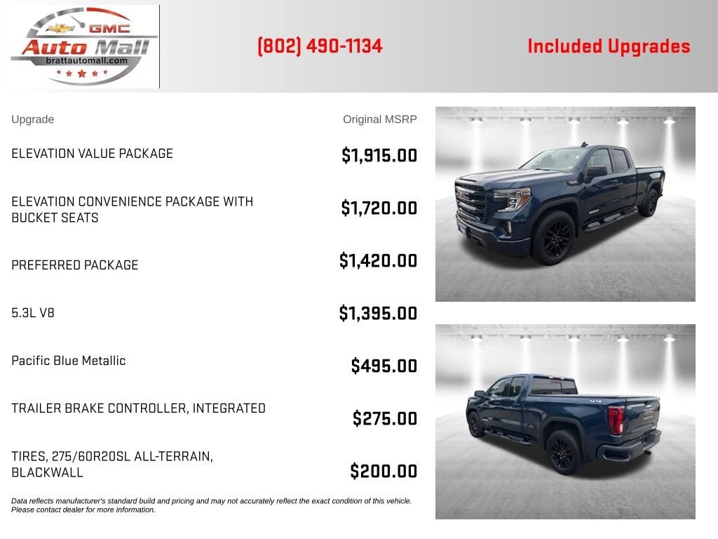 Used 2020 GMC Sierra 1500 Elevation Truck