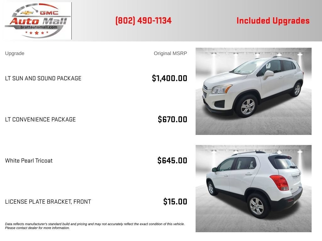 Used 2016 Chevrolet Trax LT SUV