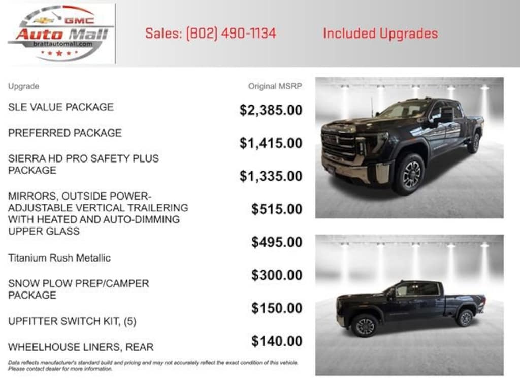 New 2025 GMC Sierra 3500 HD SLE Truck