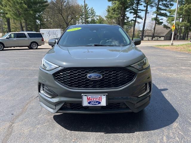 Used 2021 Ford Edge ST Line with VIN 2FMPK4J90MBA52838 for sale in Merrill, WI