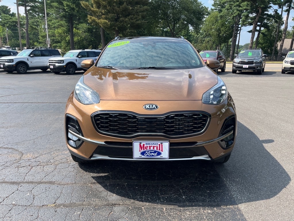 Used 2020 Kia Sportage SX with VIN KNDPRCA66L7695122 for sale in Merrill, WI