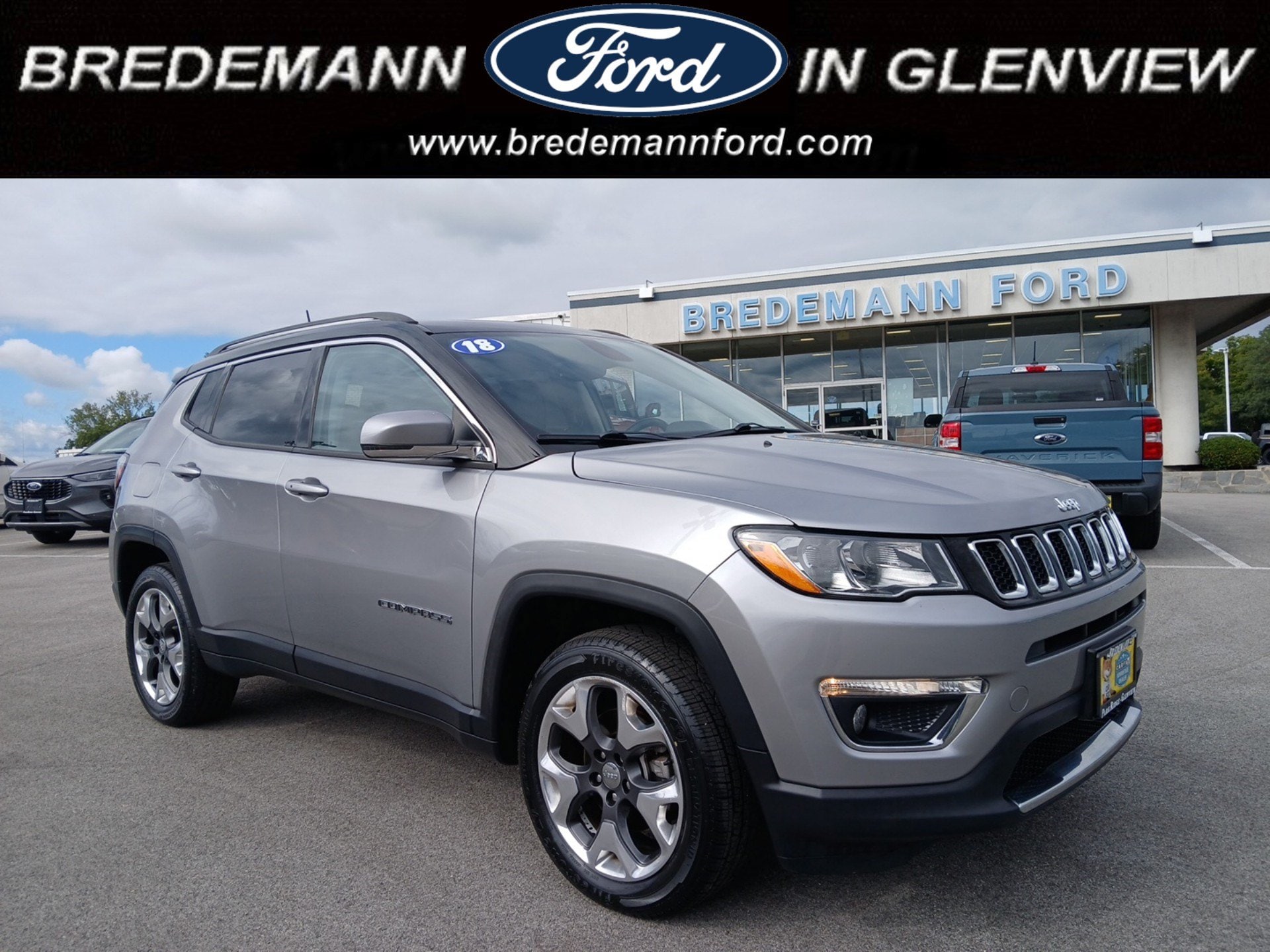 Used 2018 Jeep Compass Limited with VIN 3C4NJDCB9JT239493 for sale in Glenview, IL