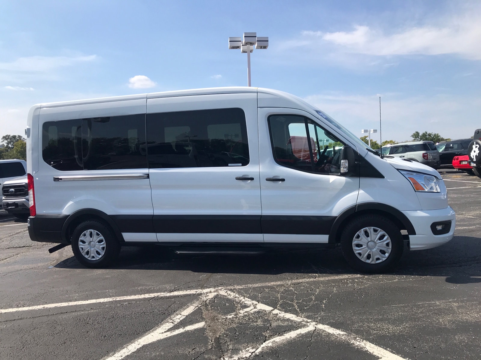 Used 2021 Ford Transit Passenger Van XLT with VIN 1FBAX2C80MKA51073 for sale in Glenview, IL