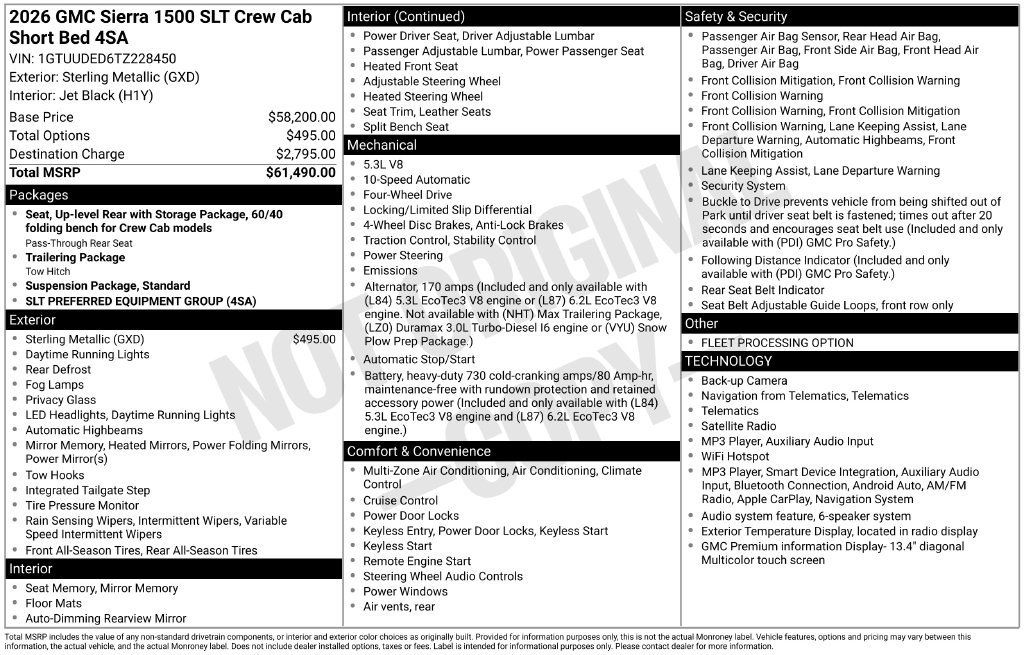 2026 GMC Sierra 1500 SLT - Photo 26