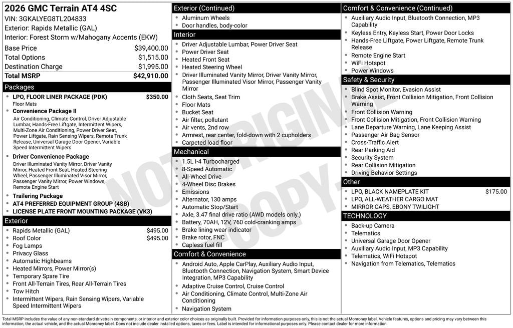 2026 GMC Terrain AT4 - Photo 37