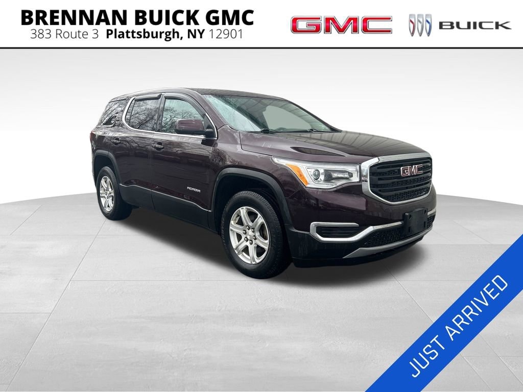 Used 2018 GMC Acadia SLE-1 with VIN 1GKKNRLS9JZ128637 for sale in Plattsburgh, NY