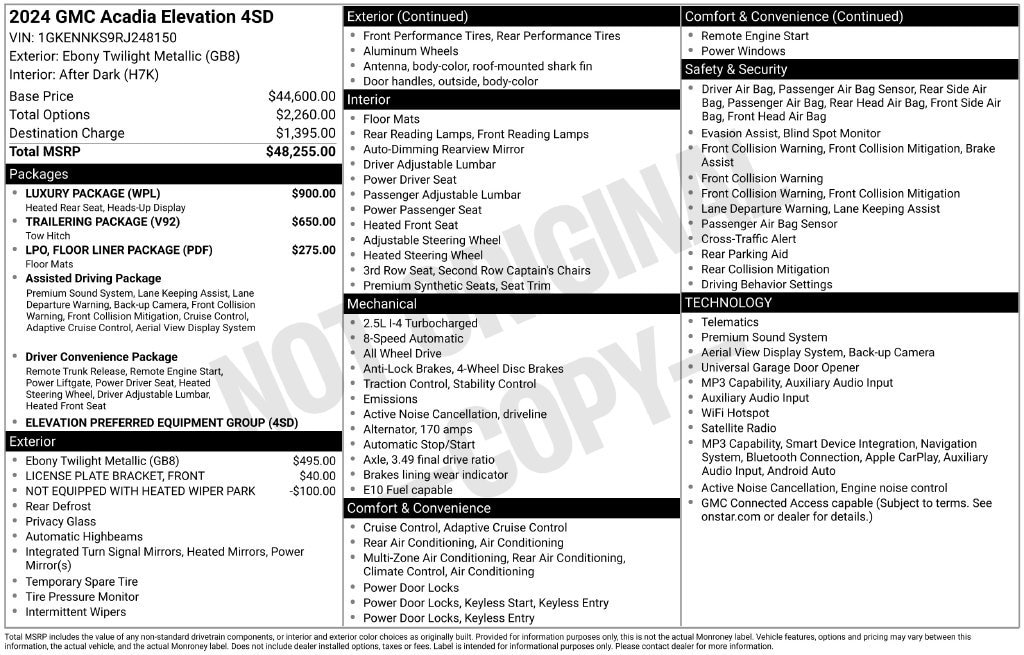 2024 GMC Acadia Elevation - Photo 25
