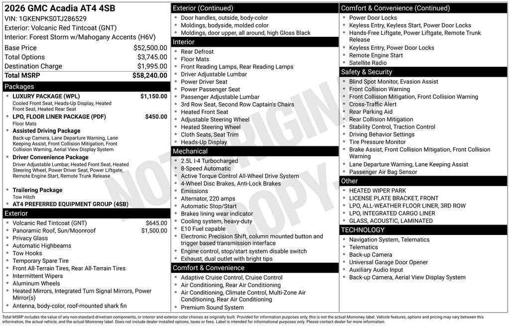 2026 GMC Acadia AT4 - Photo 30