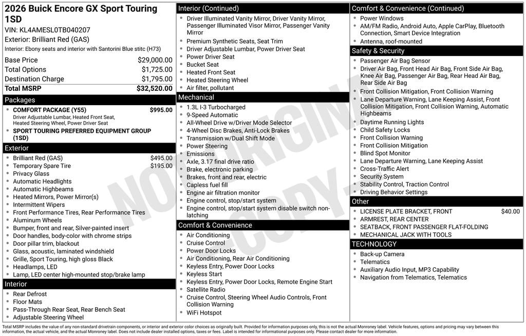 2026 Buick Encore GX Sport Touring - Photo 37