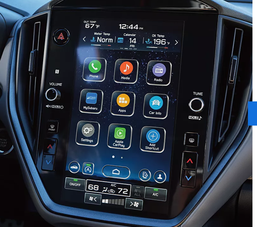 SUBARU STARLINK<sup>®</sup> Multimedia with Wireless Apple CarPlay<sup>®</sup> and Android Auto<sup>™</sup>