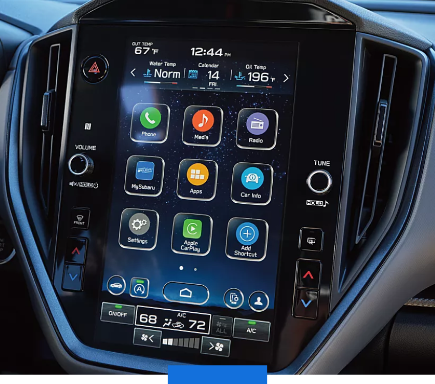 SUBARU STARLINK<sup>®</sup> Multimedia with Wireless Apple CarPlay<sup>®</sup> and Android Auto<sup>™</sup>