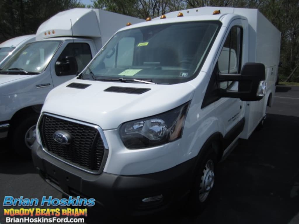 New 2024 Ford Transit 350 Enclosed Utility Service Body Cutaway Commercial AWD SRW Truck