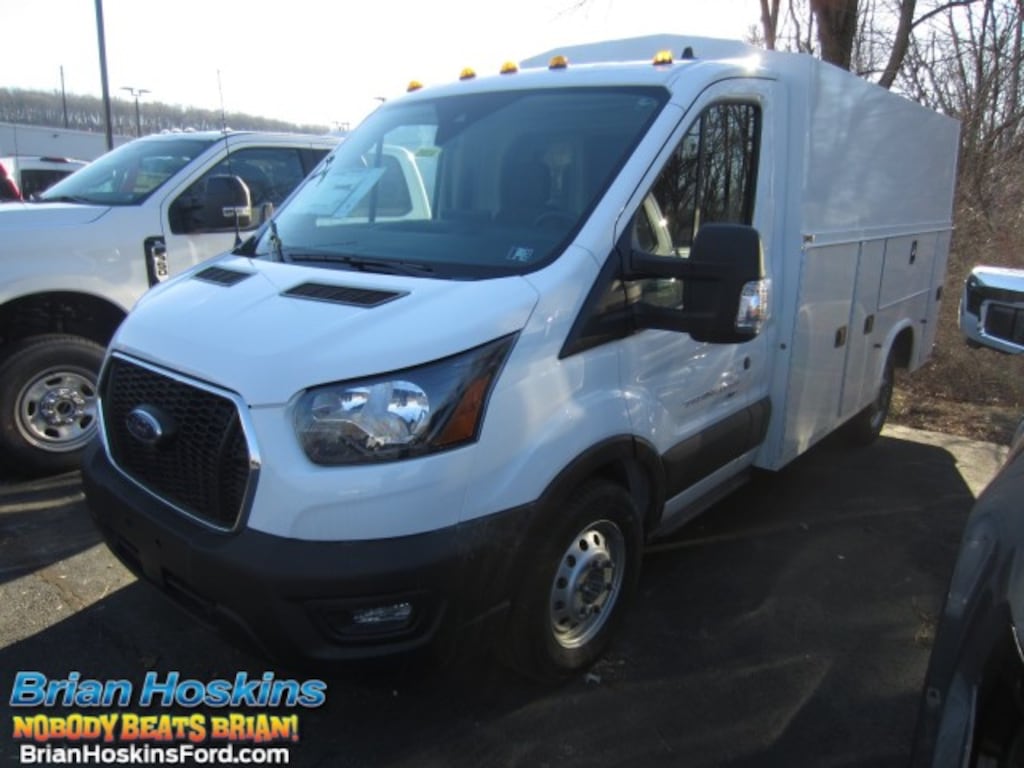 New 2024 Ford Transit 350 Enclosed Utility Service Body Cutaway AWD SRW Truck