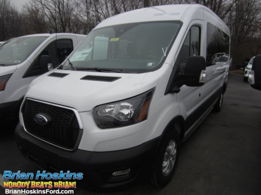 New 2024 Ford Transit 350 Medium Roof 12 Passenger XL Van Wagon Medium Roof Van