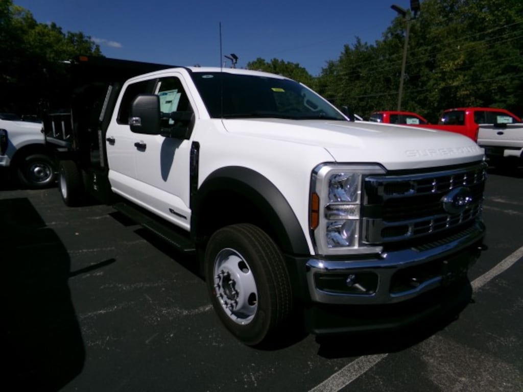 New 2025 Ford F-550 Dump Body w/ L-Pak Toolboxes XL CrewCab 4x4 Truck Crew Cab
