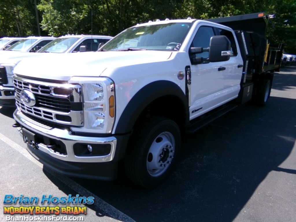 New 2025 Ford F-550 Dump Body w/ L-Pak Toolboxes XL CrewCab 4x4 Truck Crew Cab