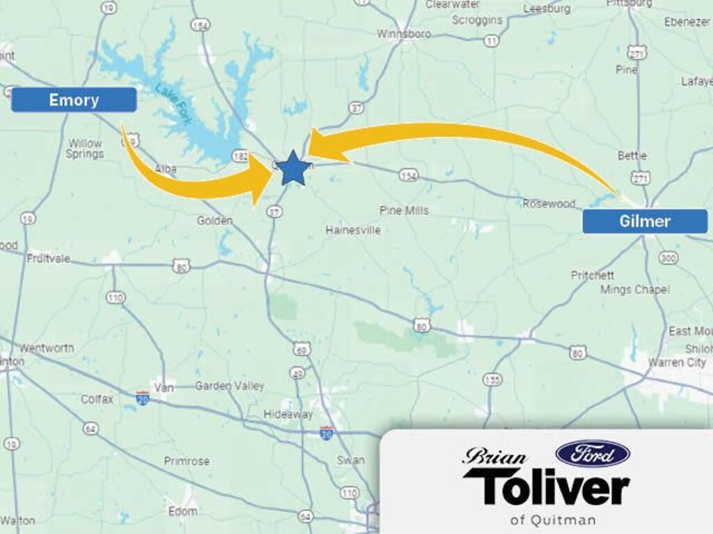 New 2024 Ford F150 For Sale at Brian Toliver Ford of Quitman VIN