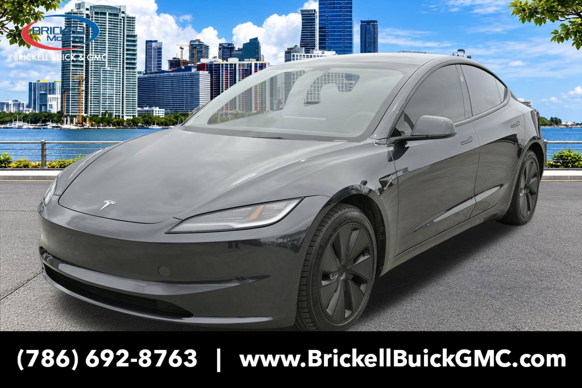 Used 2024 Tesla Model 3 Base with VIN 5YJ3E1EA2RF743649 for sale in Miami, FL