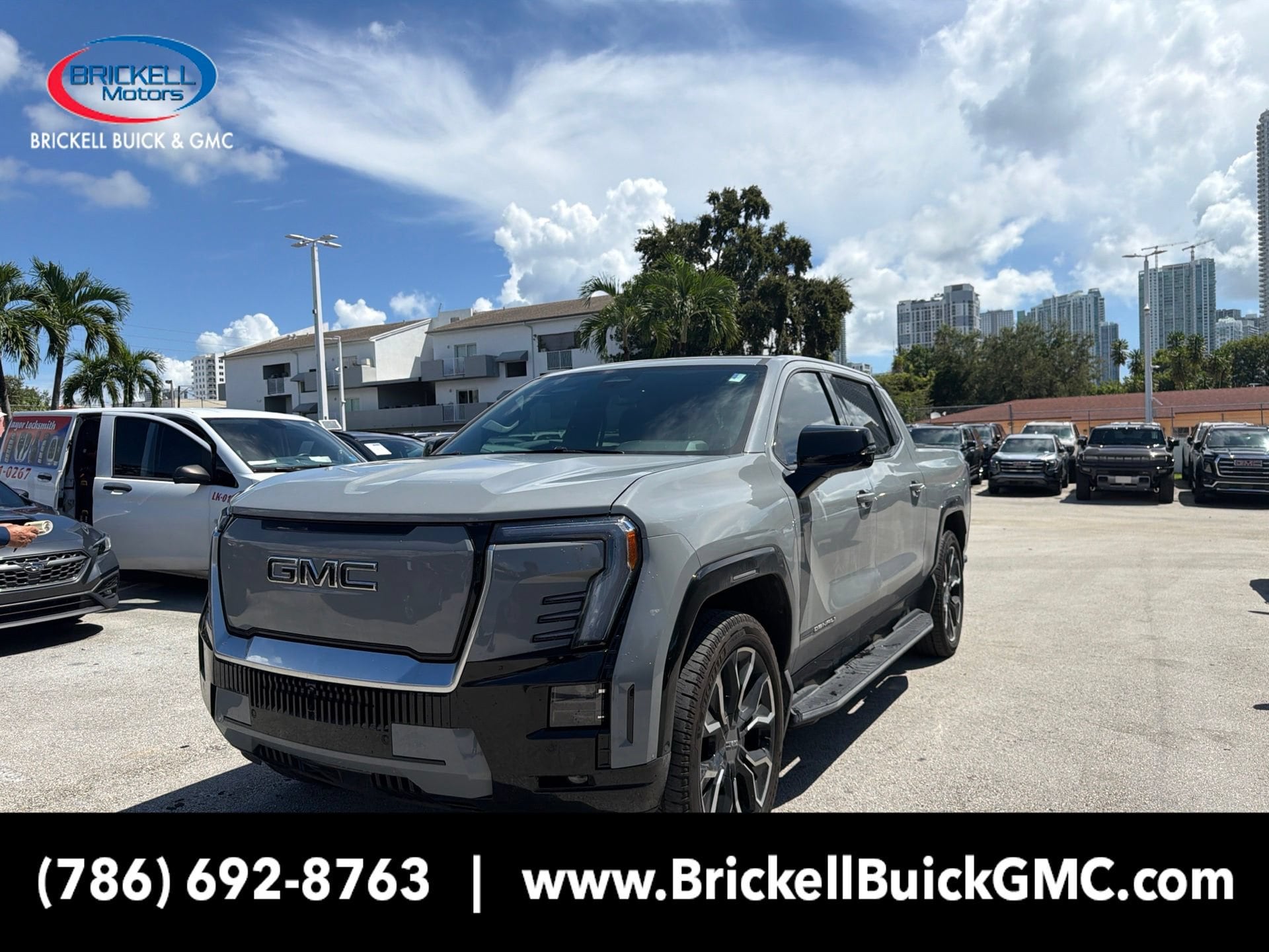 Used 2024 GMC Sierra EV Denali with VIN 1GT401EL0RU400768 for sale in Miami, FL