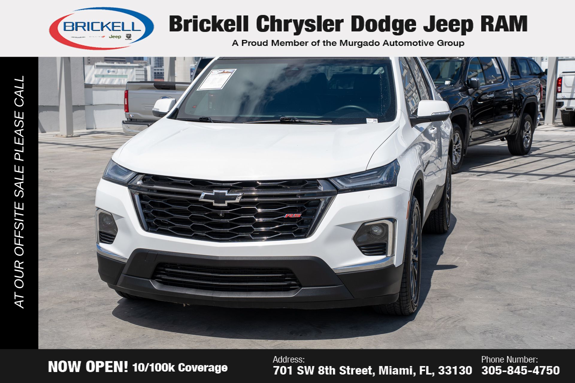 Used 2023 Chevrolet Traverse RS with VIN 1GNERJKW5PJ105745 for sale in Miami, FL