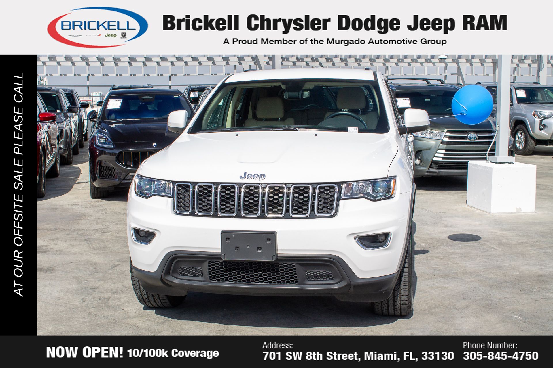 Used 2022 Jeep Grand Cherokee WK Laredo E with VIN 1C4RJFAG8NC175217 for sale in Miami, FL