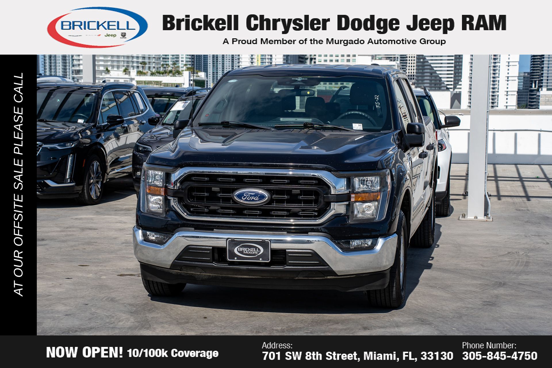 Used 2023 Ford F-150 XLT with VIN 1FTEW1C87PKE84484 for sale in Miami, FL