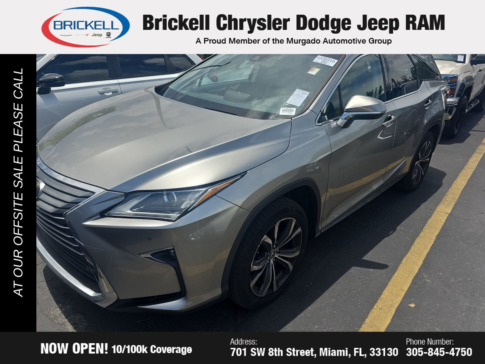 Used 2018 Lexus RX LUXURY with VIN JTJGZKCA4J2009131 for sale in Miami, FL