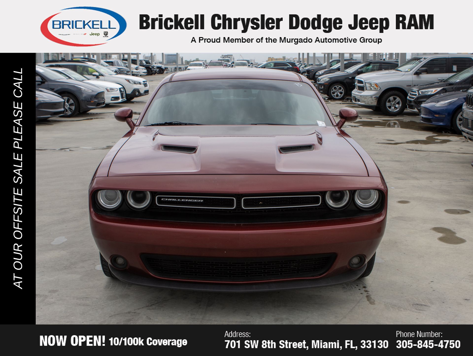 Used 2018 Dodge Challenger SXT Plus with VIN 2C3CDZAG1JH287402 for sale in Miami, FL