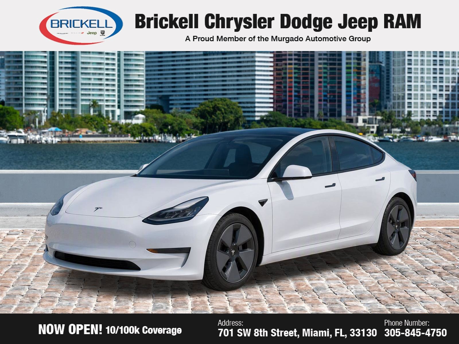 Used 2023 Tesla Model 3 Base with VIN 5YJ3E1EA8PF575514 for sale in Miami, FL
