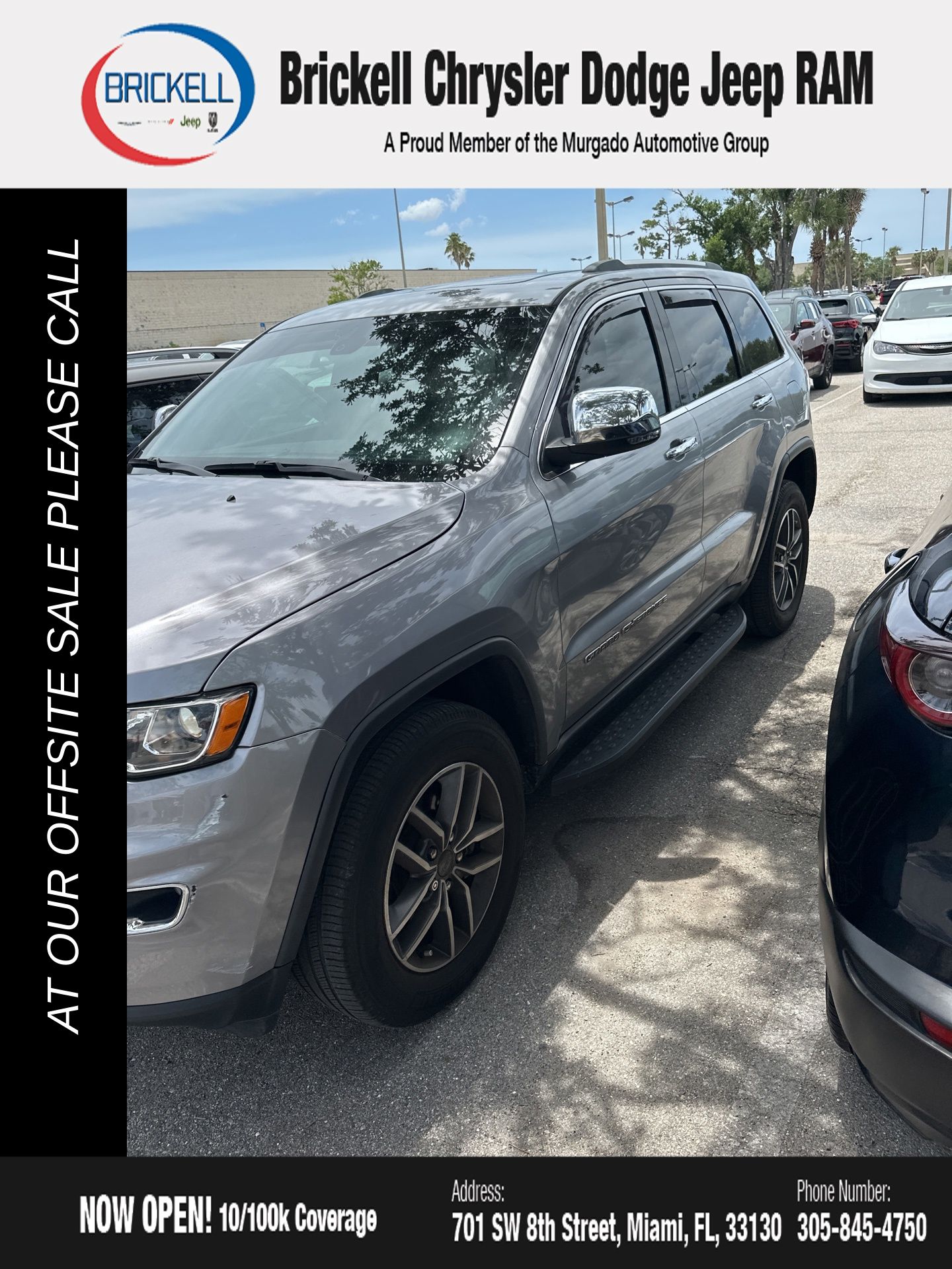 Used 2021 Jeep Grand Cherokee Limited with VIN 1C4RJFBG6MC717170 for sale in Miami, FL
