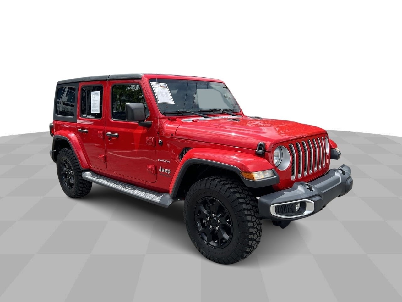 Used 2020 Jeep Wrangler Unlimited Sahara with VIN 1C4HJXEN0LW113834 for sale in Miami, FL