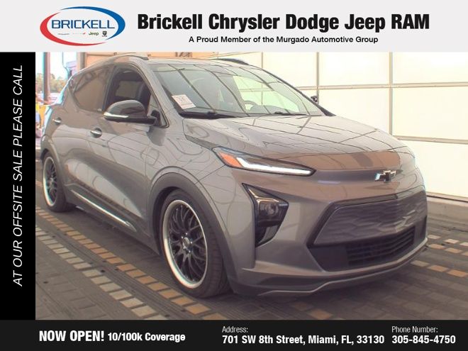 Used 2023 Chevrolet Bolt EUV Premier with VIN 1G1FZ6S0XP4131819 for sale in Miami, FL