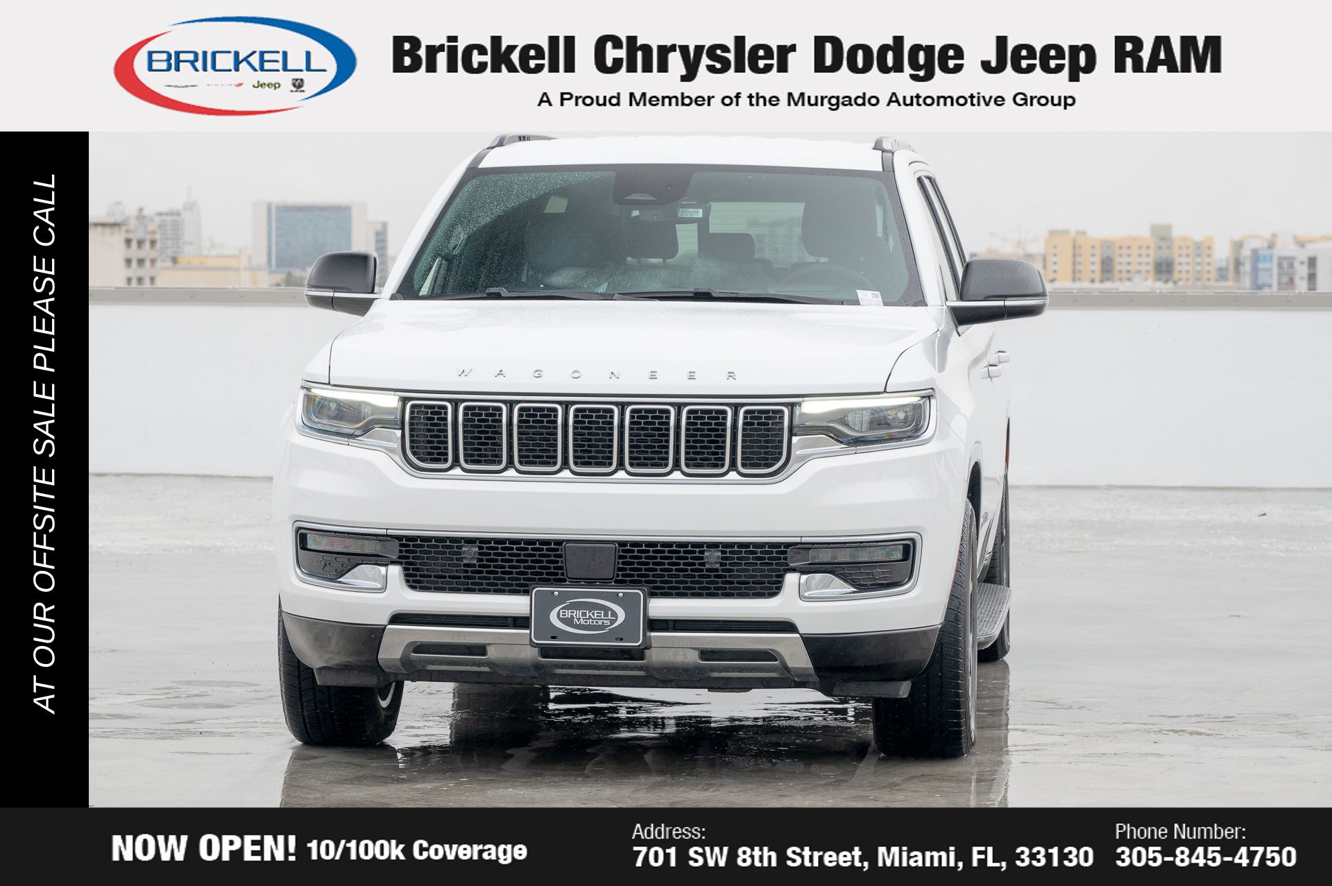 Used 2023 Jeep Wagoneer Series III with VIN 1C4SJVDP3PS505930 for sale in Miami, FL