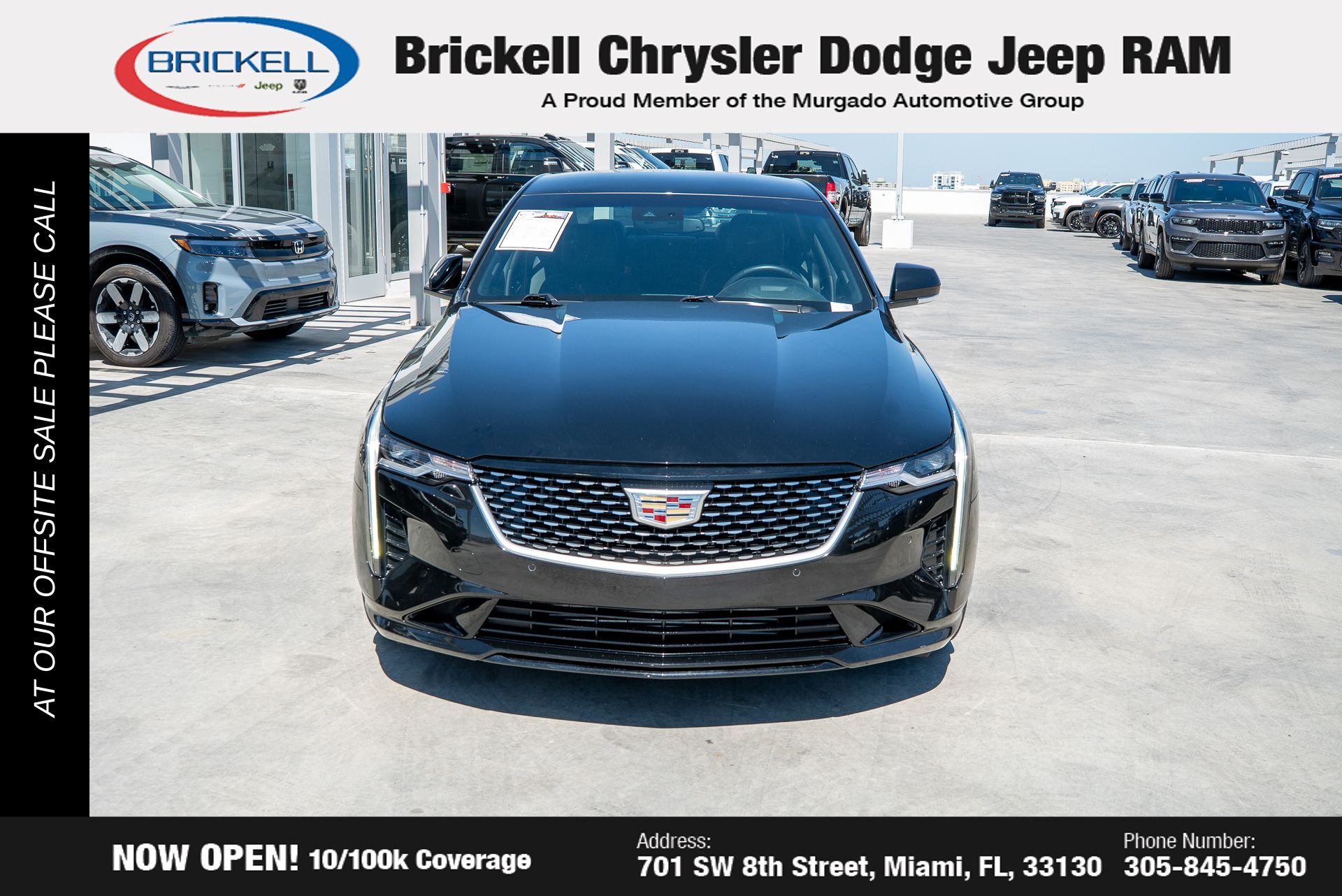 Used 2024 Cadillac CT4 Premium Luxury with VIN 1G6DB5RK7R0104028 for sale in Miami, FL