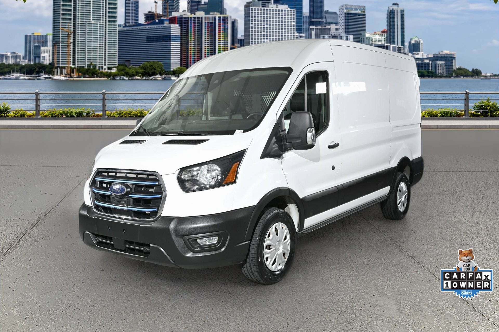 Used 2023 Ford E-Transit Cargo Van Base with VIN 1FTBW9CK0PKA88233 for sale in Miami, FL