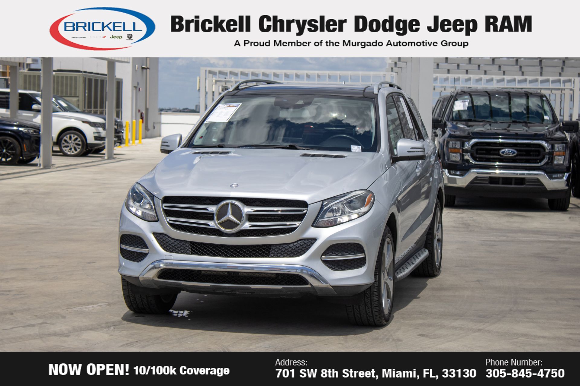 Used 2016 Mercedes-Benz GLE-Class GLE350 with VIN 4JGDA5HB6GA633247 for sale in Miami, FL