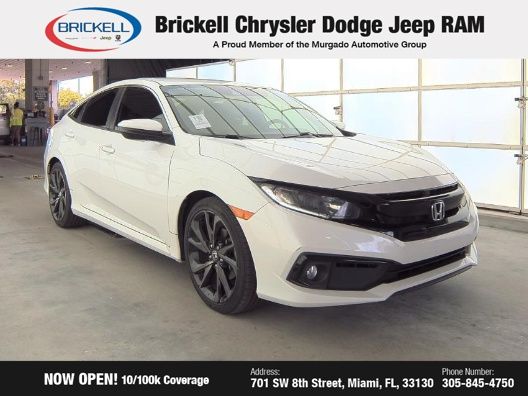 Used 2020 Honda Civic Sport with VIN 19XFC2F80LE014213 for sale in Miami, FL