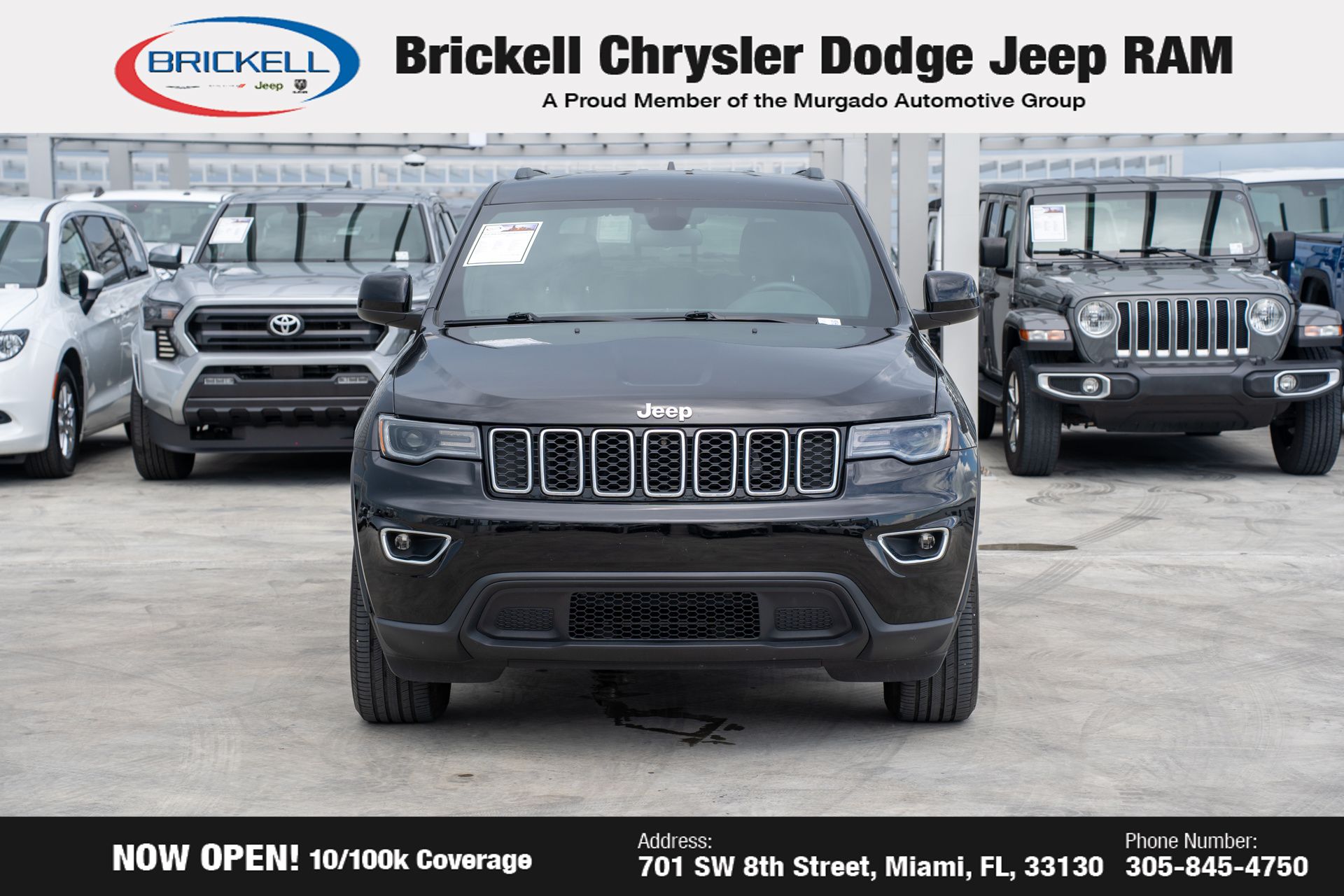 Used 2021 Jeep Grand Cherokee Laredo E with VIN 1C4RJEAG4MC624238 for sale in Miami, FL