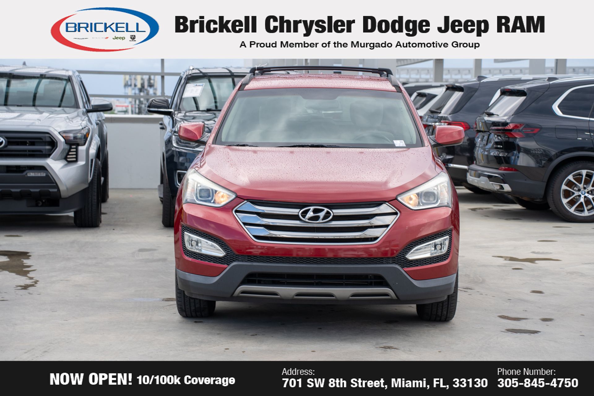 Used 2015 Hyundai Santa Fe Sport with VIN 5XYZU3LB6FG291911 for sale in Miami, FL