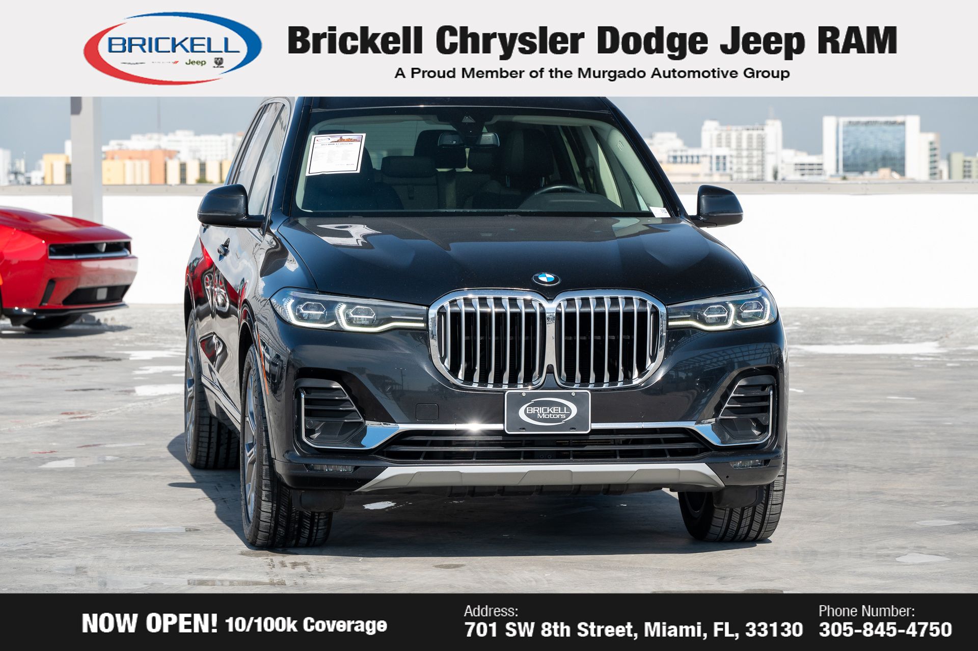 Used 2022 BMW X7 40i with VIN 5UXCW2C04N9M57107 for sale in Miami, FL