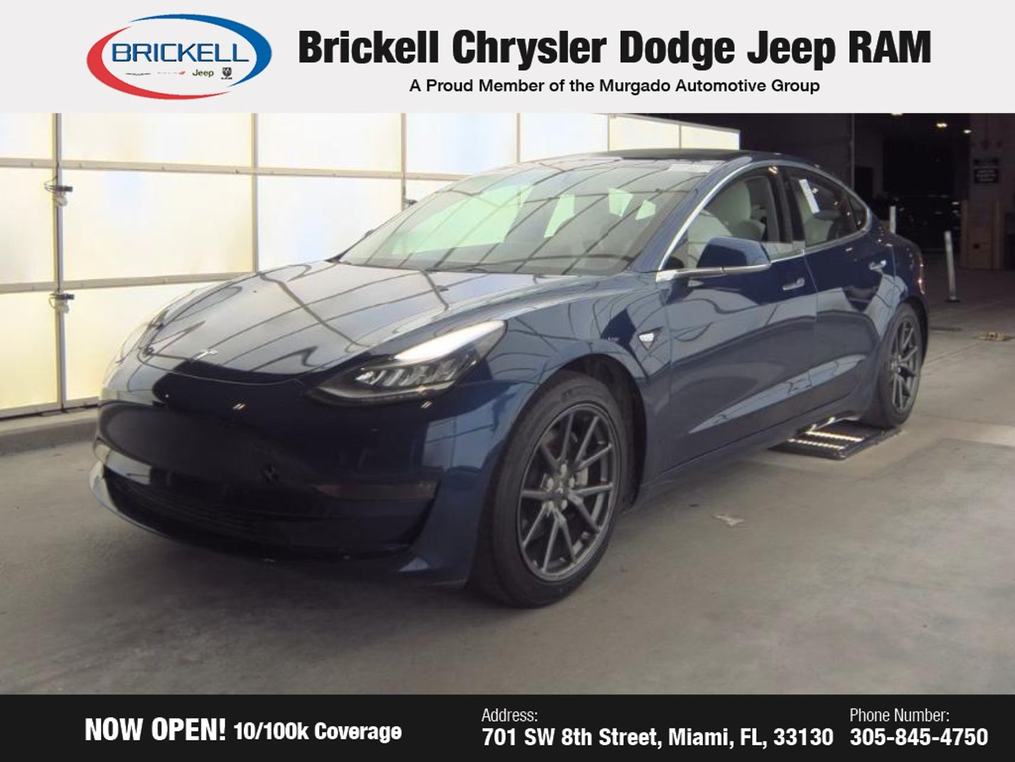 Used 2019 Tesla Model 3 Base with VIN 5YJ3E1EA7KF402849 for sale in Miami, FL
