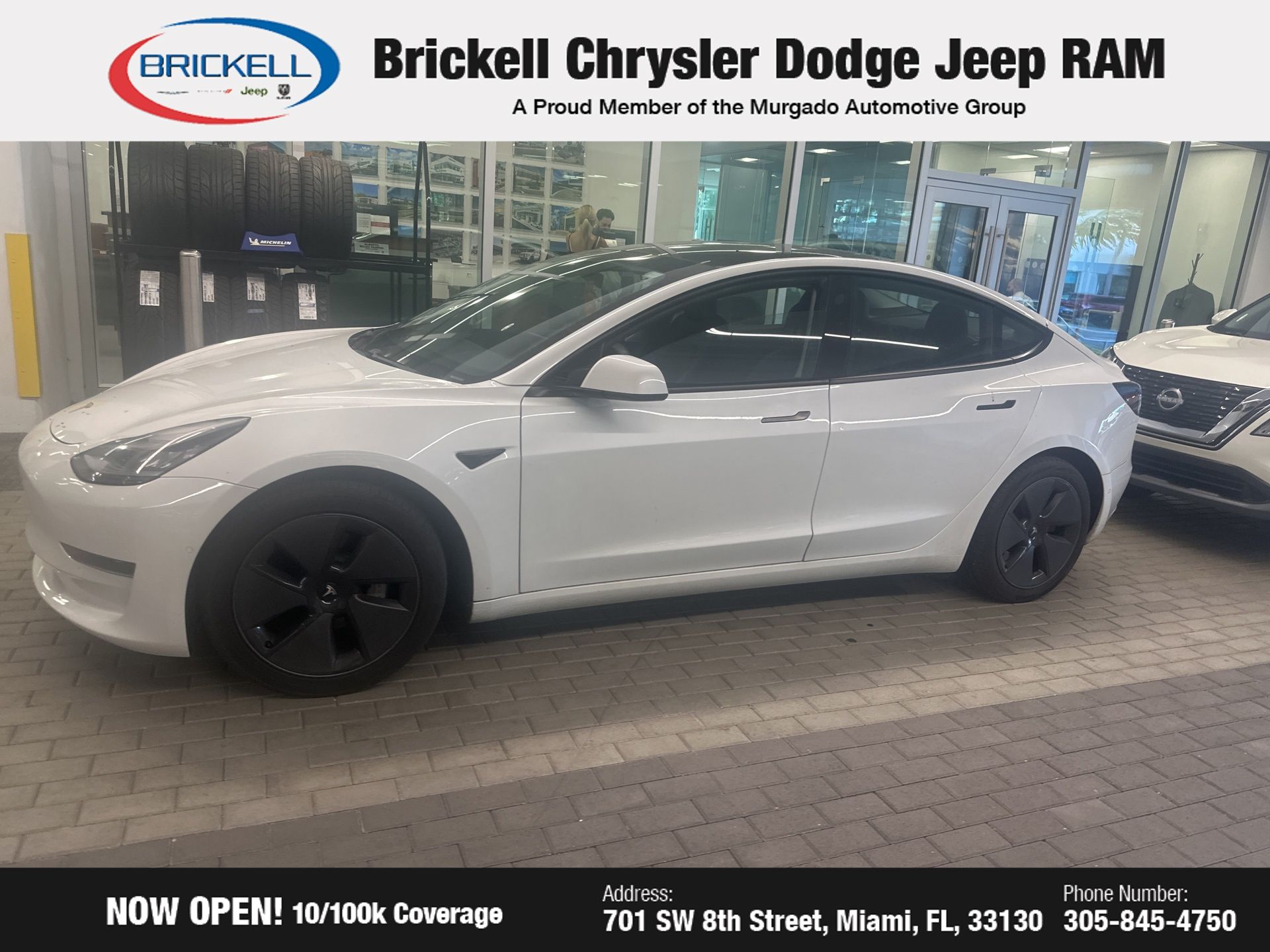 Used 2021 Tesla Model 3 Base with VIN 5YJ3E1EA8MF854845 for sale in Miami, FL