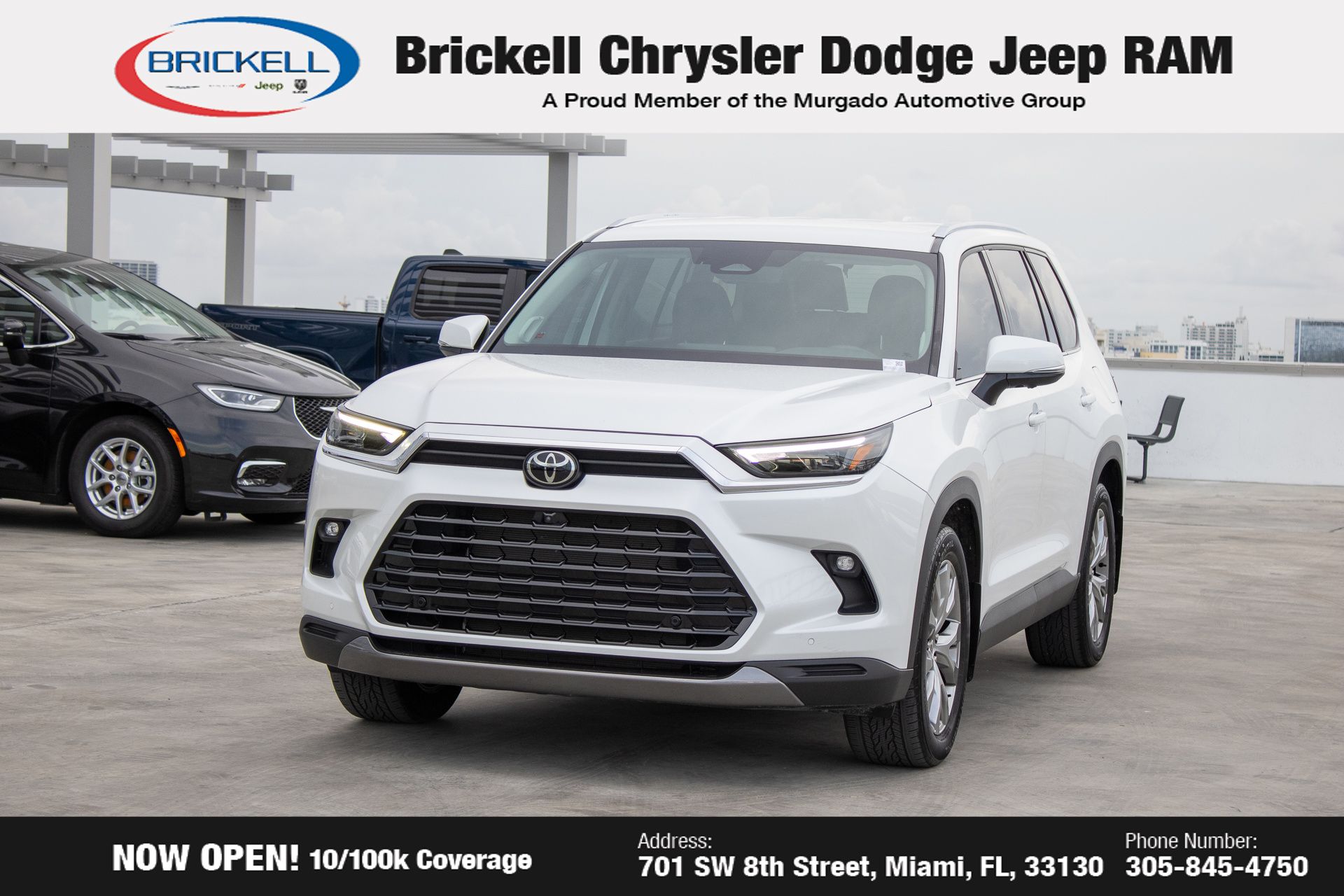 Used 2024 Toyota Grand Highlander Limited with VIN 5TDAAAA56RS007823 for sale in Miami, FL