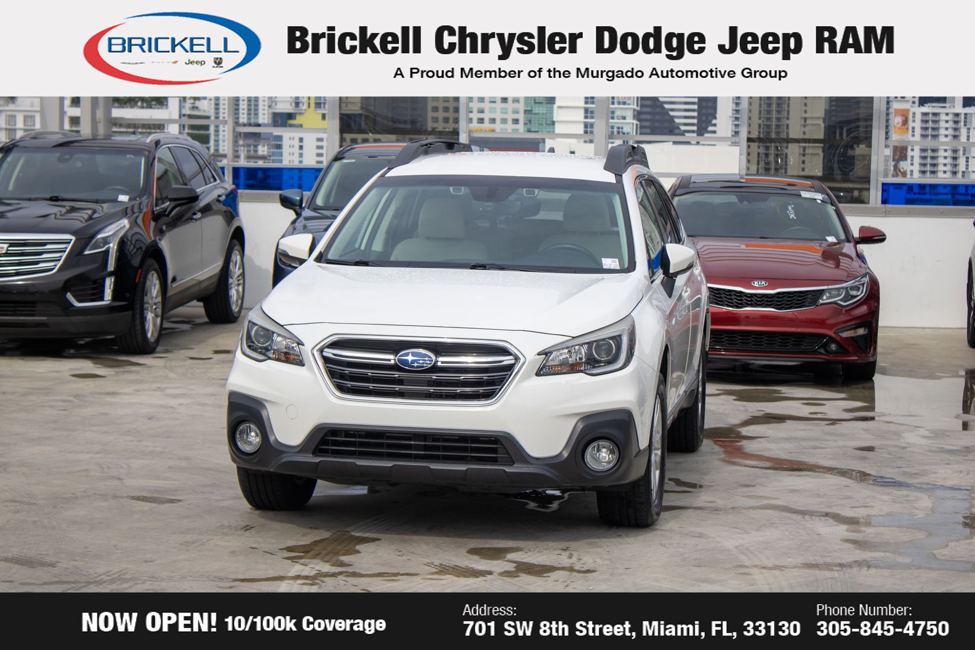 Used 2018 Subaru Outback Premium with VIN 4S4BSAFC0J3283862 for sale in Miami, FL