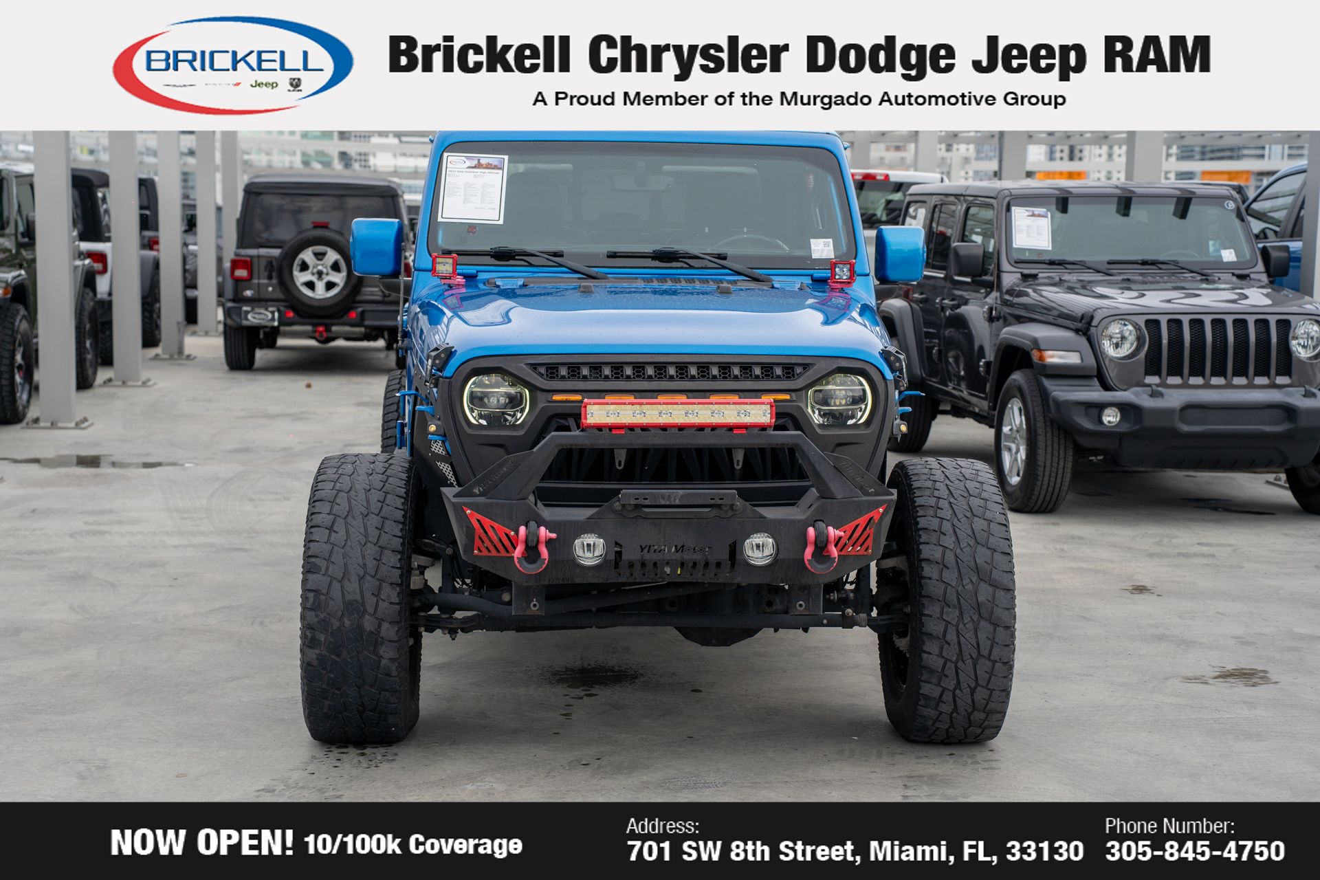 Used 2022 Jeep Gladiator High Altitude with VIN 1C6HJTFGXNL166142 for sale in Miami, FL