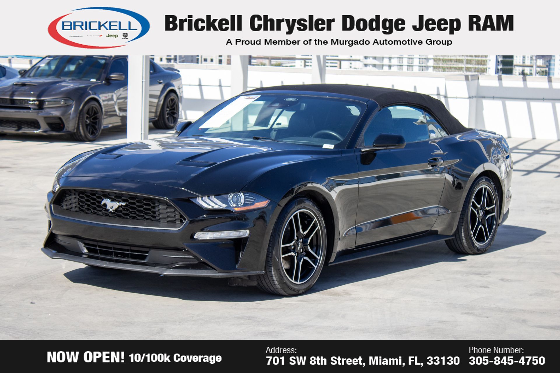 Used 2022 Ford Mustang EcoBoost Premium with VIN 1FATP8UHXN5103109 for sale in Miami, FL