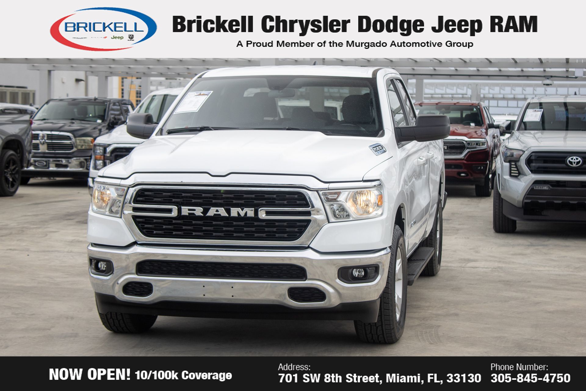 Used 2022 RAM Ram 1500 Pickup Big Horn/Lone Star with VIN 1C6RREBG2NN273687 for sale in Miami, FL